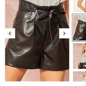 Promesa Hot Stuff Vegan Leather Shorts size S